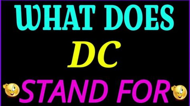 What Does Dc Stand For In Health Care