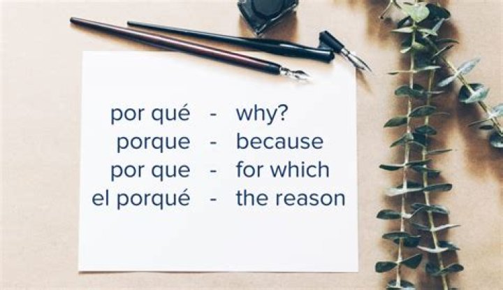 What Does Porque Mean - How To Discuss