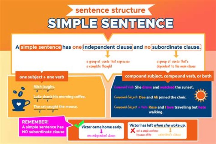 What is a simple sentence