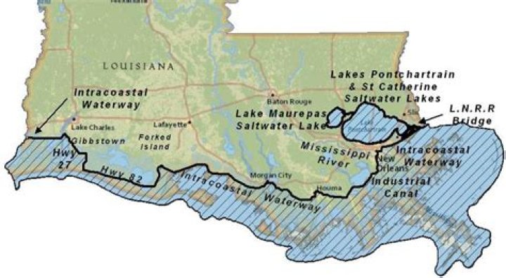 Where Is The Saltwater Line In Louisiana
