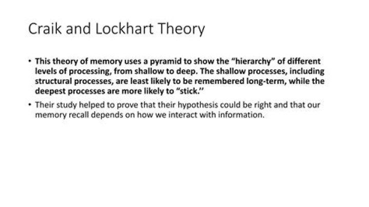 Who are Craik and Lockhart